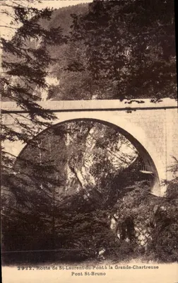 Ponte St-Bruno — Rota de St-Laurent-du-Pont para a Grande-Chartreuse — Grimal, Chambréry