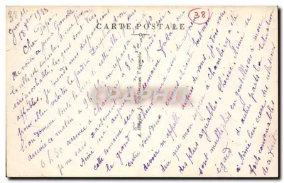 Grenoble — Ogólny Widok i Alpy — seria 100.1 — Rewers