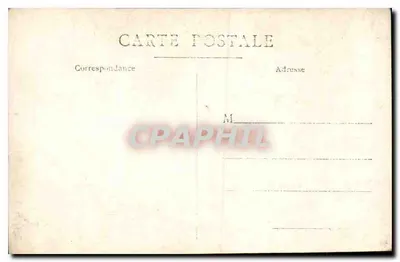 Mulher em traje da época — pose com taburete — cartão postal anônimo — Verso