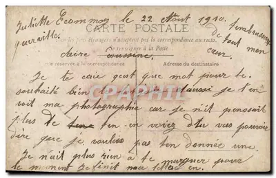 एक महिला का चित्र - स्टूडियो - लगभग 1910 के आसपास — पीछे