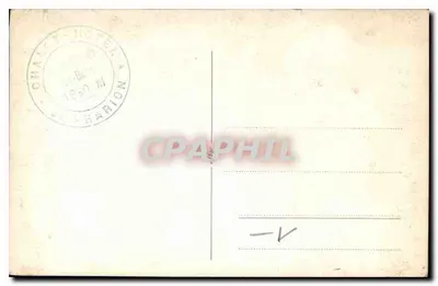 Chaîset - Hotel - Barion — widok górski z zimnymi szlakami — wydawca nieznany, numer serii nieczytelny — Rewers