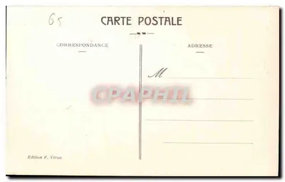 Lourdes — VII. Stacja Krzyża: « Jezus upada po raz drugi » — Wydawnictwo F. Viron — Rewers
