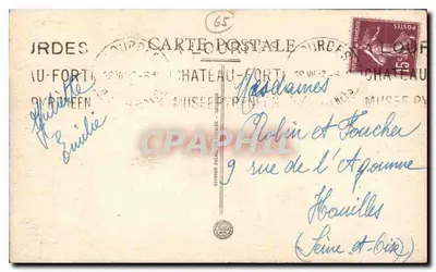 Lourdes — Widok na świątynie — Wydawca Palal de Lourdes, nr 47 — Rewers