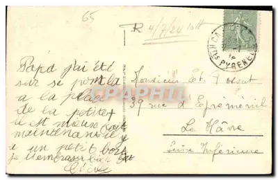 Cauterets - Cachoeiras de Lutour — n° 55 — Verso