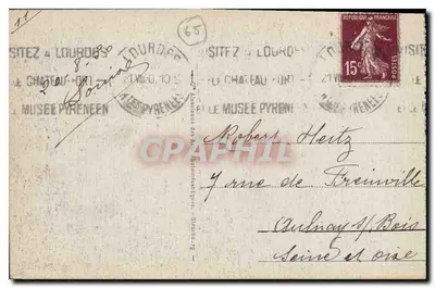Cauterets - Skoczek Pont d'Espagne — wydawca nieznany, nr serii 66 — Rewers