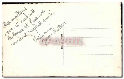 Vila nevada — vista invernal com igreja — editor S.O.L. n° 4590 — Verso