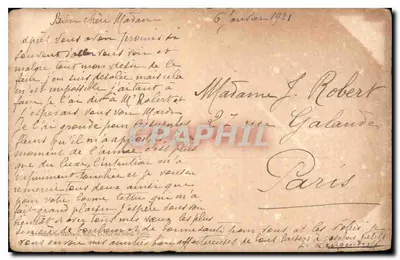 Bukiet róż — Szczęśliwy Nowy Rok 1921 — Trimmy — Rewers