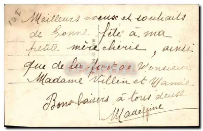 Jovem mulher ao piano — 'Bom Aniversário' — M. 880 — Verso