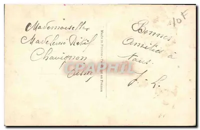 Você pertence ao felicidade — Beijos grandes vindo do fundo do coração — Léo Paris 5058 — Verso