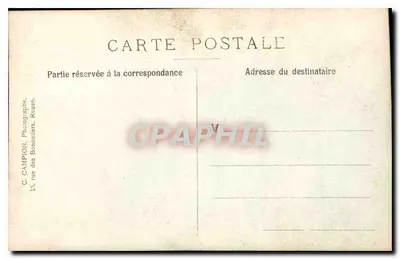 Retrato de uma mulher — época 1920 — C. CAMPION, Rouen — Verso