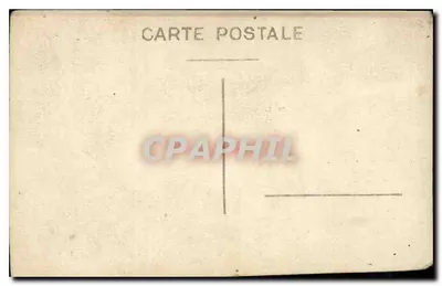 Três jovens mulheres — diante de uma casa com persianas — carta postal — Verso