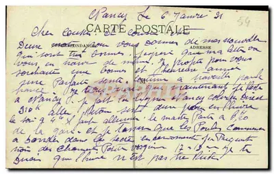 NANCY — Ogólny widok, zbudowany z Hotelu Miejskiego — Bracos 132 — Rewers