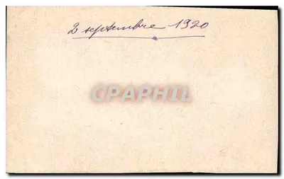 Zamek La Roche — rysunek akwarelą — A. Debebe — Rewers