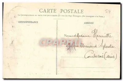 NANCY — Hémicycle de la Carrière - Palais du Gouvernement - Pépinière — Maison des Magasins Réunis, édit. Nancy — Verso
