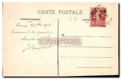 NANCY — L'Hémicycle de la Carrière e o Palácio do Governo — editor não identificado, n° 27 — Verso