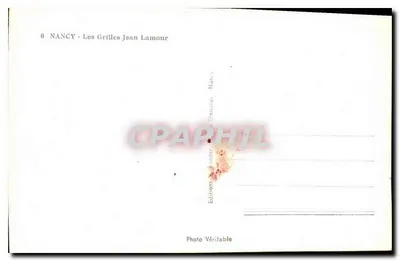 Nancy — Grille Jean Lamour — Roeder — Rewers