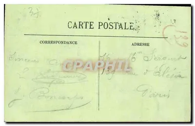 Chenonceaux — Zamek — Façada Wschodnia — LL. — Rewers