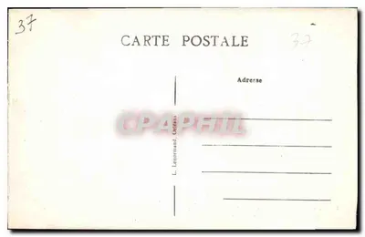 Villandry — Zamek widziany z powietrza — L. Letornand, Orléans — Rewers
