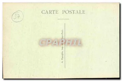 Tours (Loire-et-Loire) — Katedra św. Gatiana z dwiema wieżami, widok z przodu — A. Pappeghin, Tours, nr 14 — Rewers