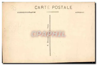 Azay-le-Rideau (Indre-et-Loire) — Zamek, fasada północna — R. Dorange, wyd., Tours — Rewers