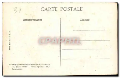 Azay-le-Rideau — Południowa fasada zamku — Série de luxe - I R. N. — Rewers