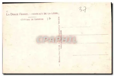 Zamek Langeais — Zamek Loary — Wydawnictwo Art YVON — Rewers