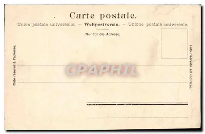 Bilhete postal antigo Simplon l'Hospice — Verso