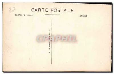 Chenonceaux (Loir-et-Cher) — Widok na zamek (strona wschodnia) i Wieżę Marzek — R.D. — Rewers