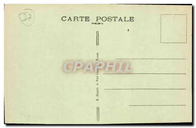 Tours (Indre-et-Loire) - Katedra Świętego Gatiana i część wschodnia miasta. A.P. — Rewers