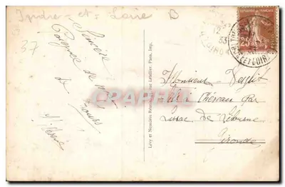 Tours — Vista Geral — ND. — Levy e Neudien Reunis, rue Letellier, Paris. — Verso