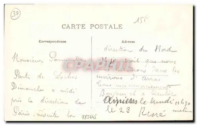 Loches - O Marronnier plantado por François Ier - Parque do Castelo — Verso