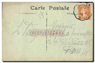 Zamek Azay-le-Rideau — fasady wschodnie, Indre w górnej części — NDHOT — Rewers