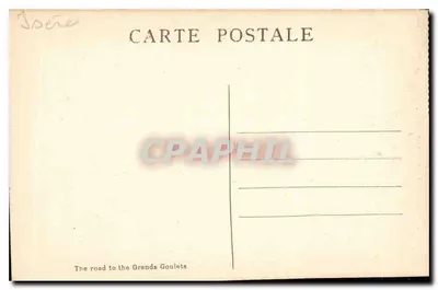 O Vercors pitoresco — Rota dos Grandes Goulets — Paul Boyer, Romans, Tél. 4-62, n°150 — Verso