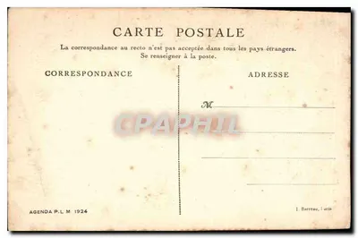 Dauphiné — Vale do Guil — Cl. Rivière, Agenda P.L.M. 1924 — Verso