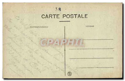 Stara pocztówka Dauphine trzy szczyty Belledonne na oisans — Rewers