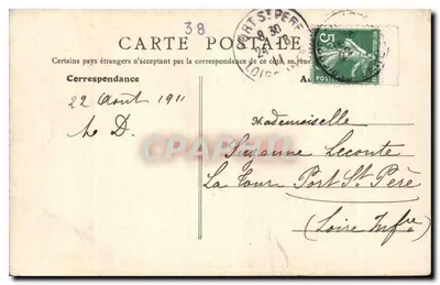 Dauphiné - Trasa do Saint-Pancrasse — Szereg wydzieleń — C. Baffert - Grenoble — Rewers
