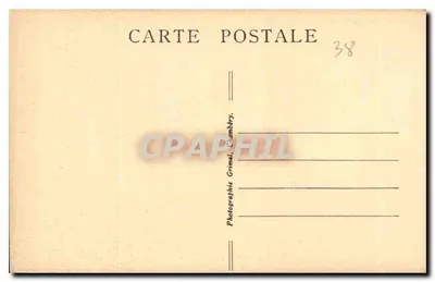 Rodovia de Saint-Laurent-du-Pont para a Grande-Charteuse — Entrada do Deserto — 1920 — Verso