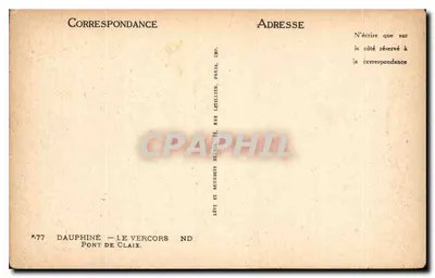 Ponte di Claix — Il Vercors — Editore ND — Verso