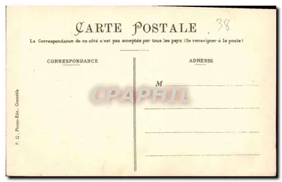 Grenoble — Lua Crescente e o Ponte St-Eynard — P. G. Photo-Édit. Grenoble, n° 116 — Verso