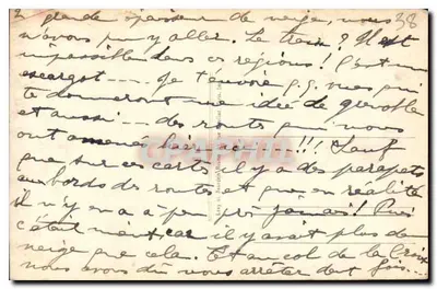 Grenoble — A Cadeia dos Alpes, o Isère, A Tronche e A Ilha Verde — 1941 — Verso