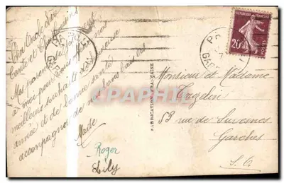 Peixe — flor colorida — editor BEDF PARIS BIG — Verso