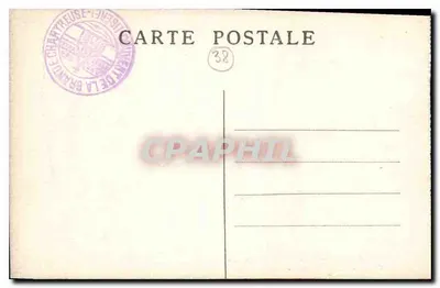 Dauphiné - Klasztor Grande-Chartreuse — Ogólny widok zmniejszony i pełny — Cl.A.V. n°60 — Rewers