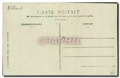 Grenoble - O Ponte do Hospital e a Cadeia dos Alpes — P. GAUDE, editor - Grenoble — Verso