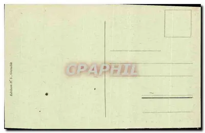 Grenoble — Ogólny widok i łańcuch Alp — Wydawnictwo H.S. Grenoble — Rewers