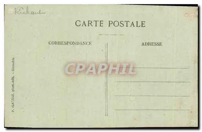 Grenoble — La Tronche, Île-Verte i Łańcuch Alp — P. GAVIDE, fot. i wyd. - Grenoble — Rewers
