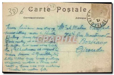 Grenoble — Panorama dei Moli e le Alpi — LL. — N°10 — Verso
