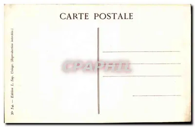 Uriage-les-Bains — Ogólny widok z zamku — W tle, góry Laffrey — Rewers