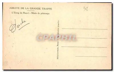 La Grande Trappe — Abadía de La Grande Trappe — Hélo-Lorraine, Nancy — Reverso