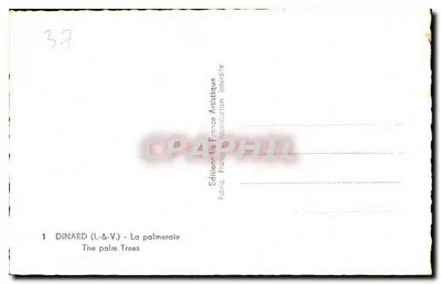Dinard (I.-&-V.) — Palmyrnia — Wydawnictwo France Artistique — Rewers