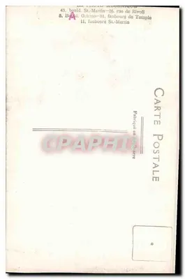 Retrato de um homem com casaco e chapéu — editor CPAPHI — Verso